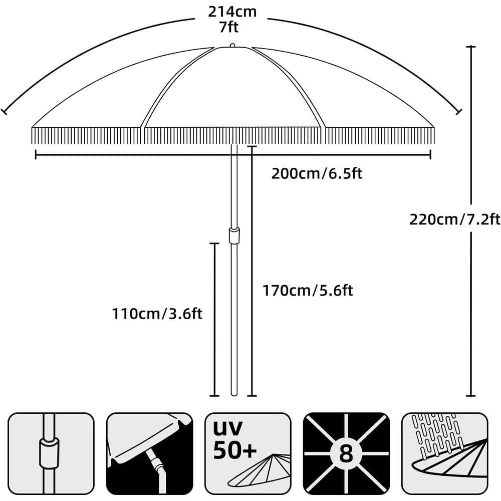 AMMSUN umbrella in patio setting creating comfortable outdoor lounging space