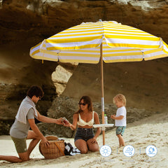AMMSUN open canopy highlighting wide shade and sun protection benefit