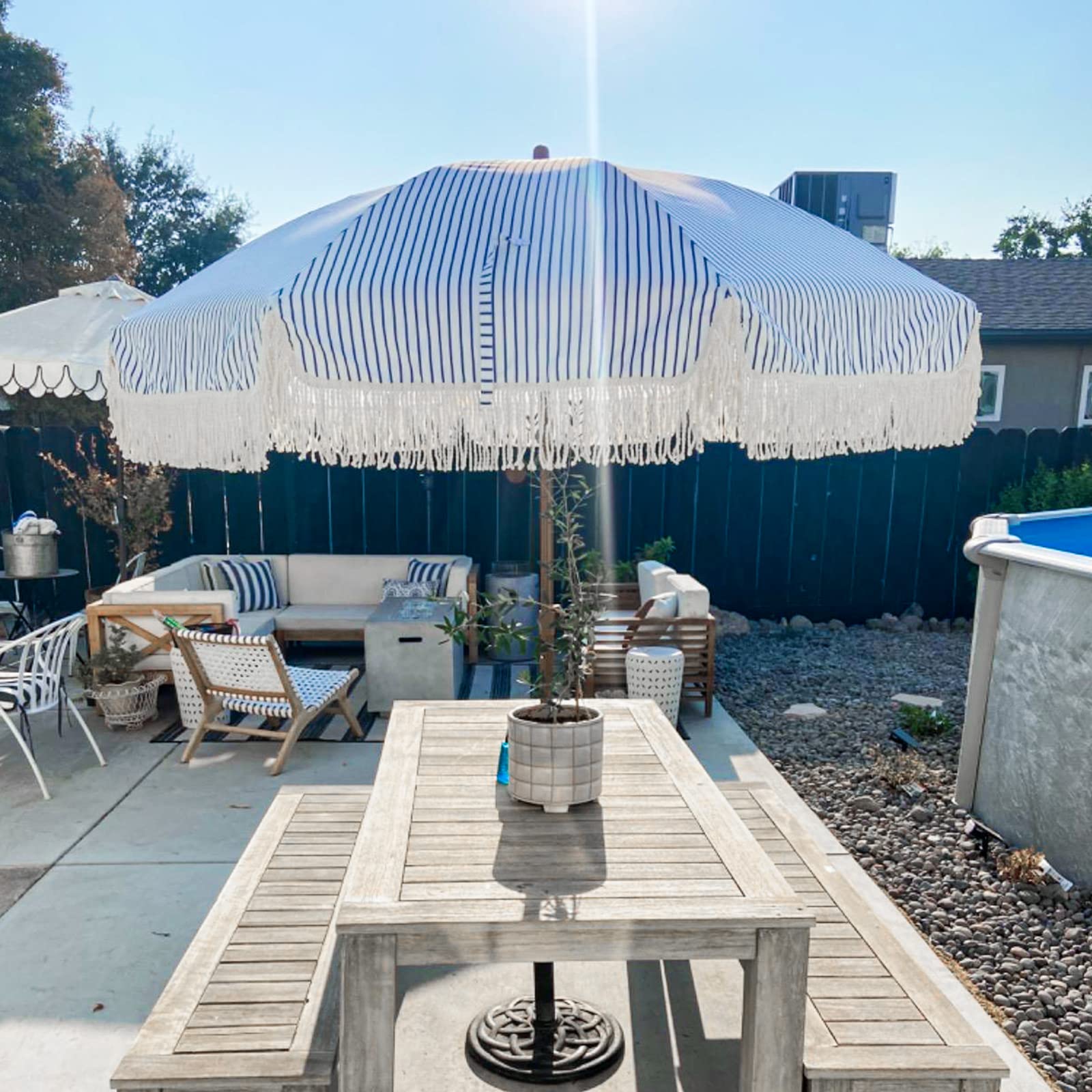 AMMSUN open canopy top view illustrating full coverage area