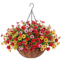 Ammyoo front view hanging basket adding curb appeal