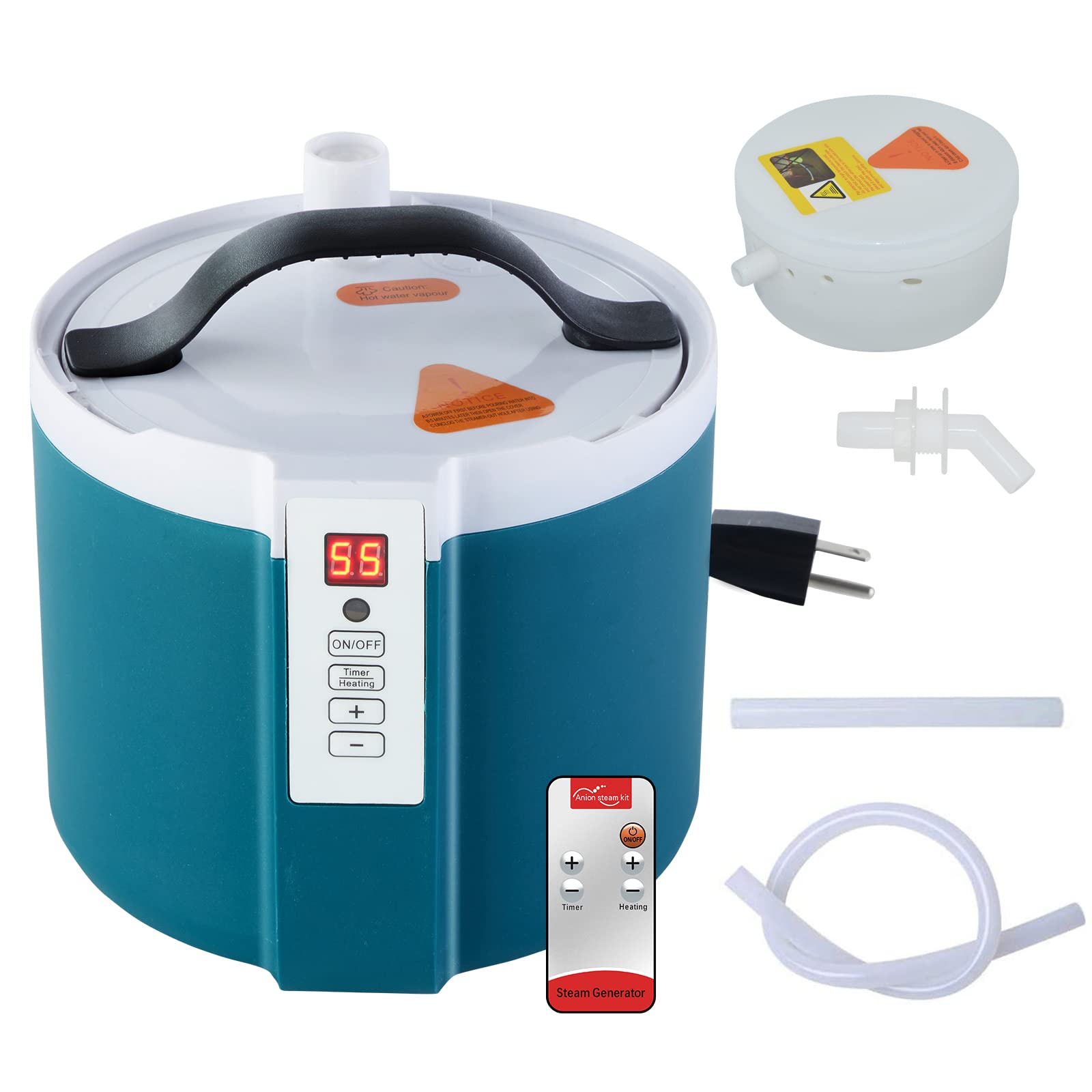 amocane front view showing steamer unit and controls, ideal for home relaxation