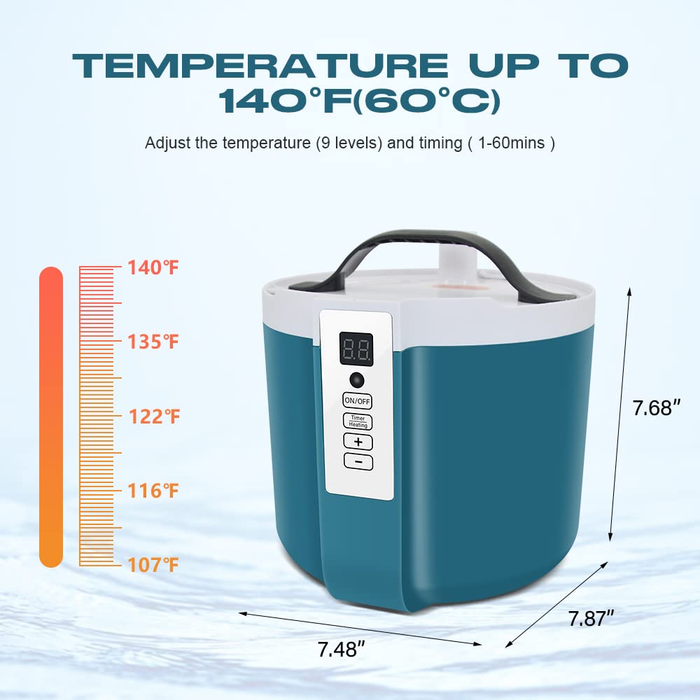 amocane in use inside a home sauna tent, creates consistent warm steam for sessions