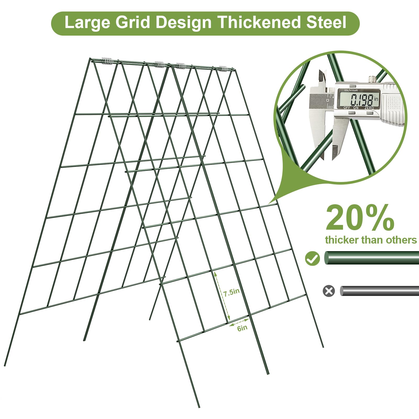Amoskey grid size and scale with measurement cues for planting spacing