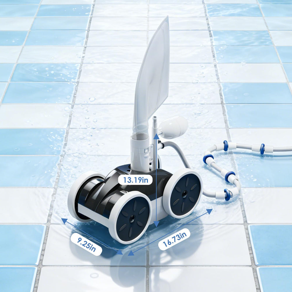 Amptyhub jet nozzle detail illustrating adjustable flow for targeted cleaning power
