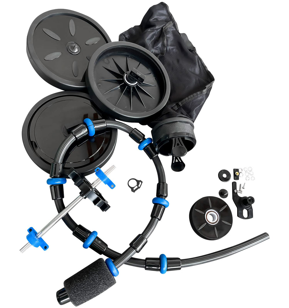 Amptyhub front assembly showing full replacement kit restoring cleaner performance
