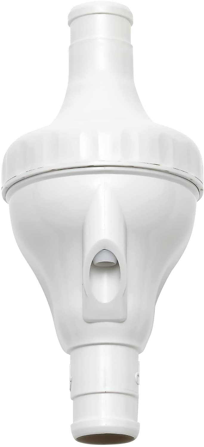 Amptyhub valve front view showing robust housing and easy fit for reliable replacement