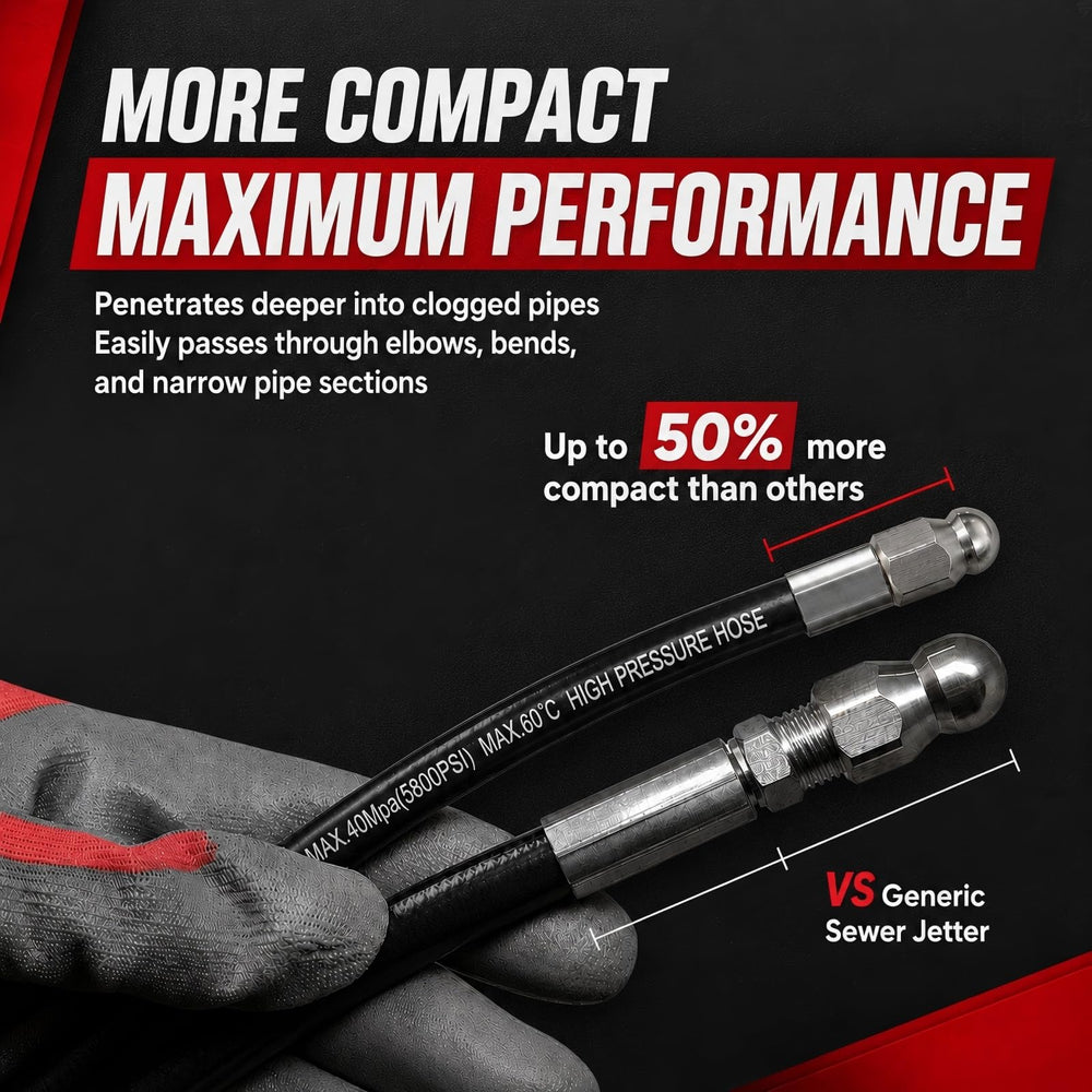Ampvolts hose cross-section detail highlighting triple-layer durability
