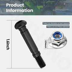 AMTHKNO close-up of shear pin metal finish highlighting durability and fit