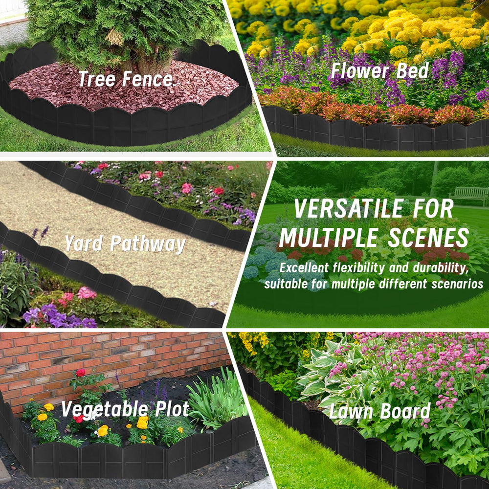AMURS curved garden bed installation demonstrating flexible shaping benefit