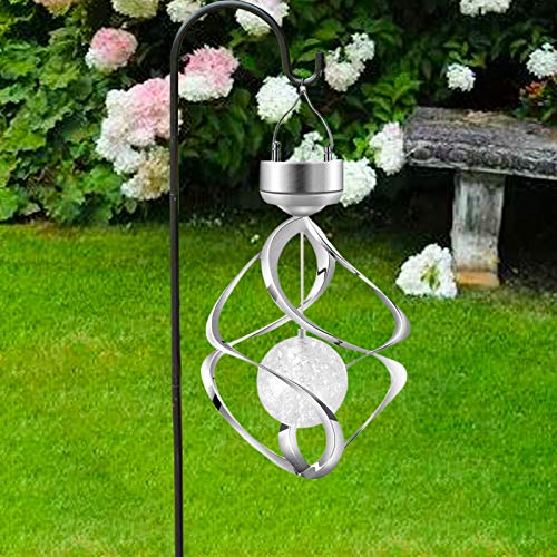 AMWGIMI hand holding wind chime showing size and portability advantage
