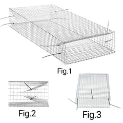 AMZTraps collapsed flat for storage showing easy transport benefit