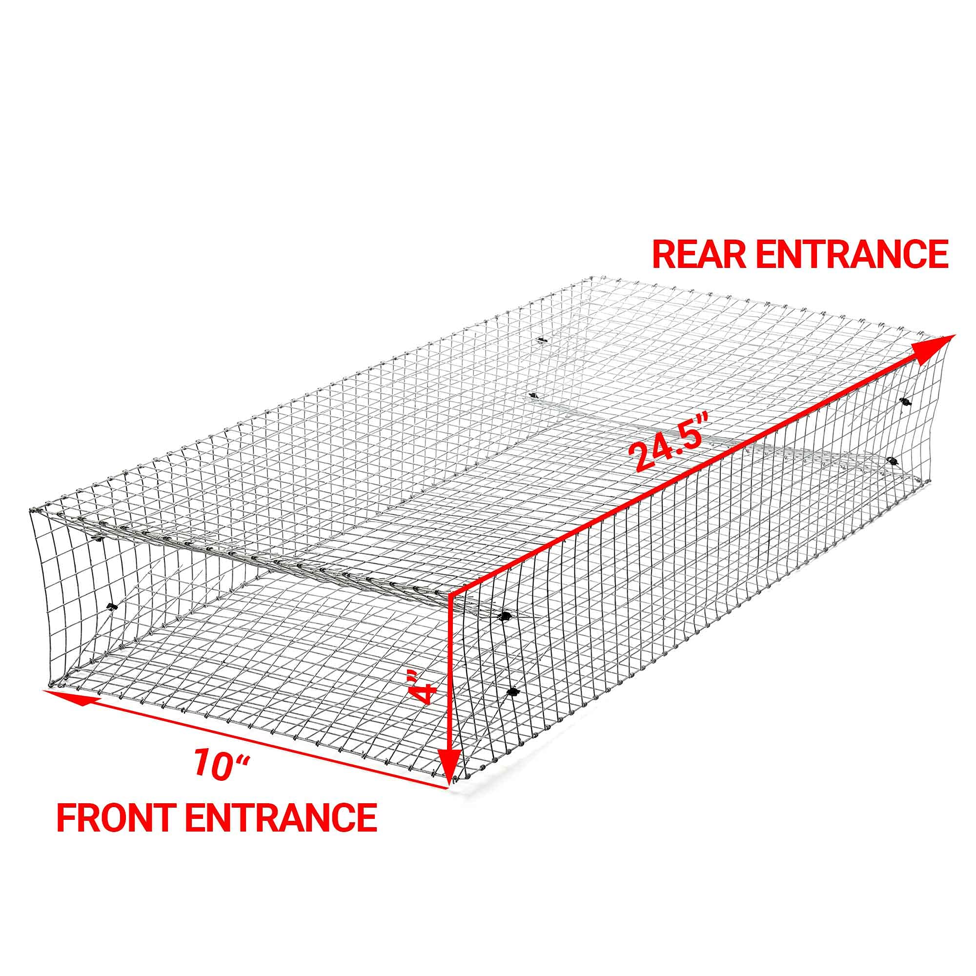 AMZTraps instruction sheet and zip ties showing easy assembly benefit