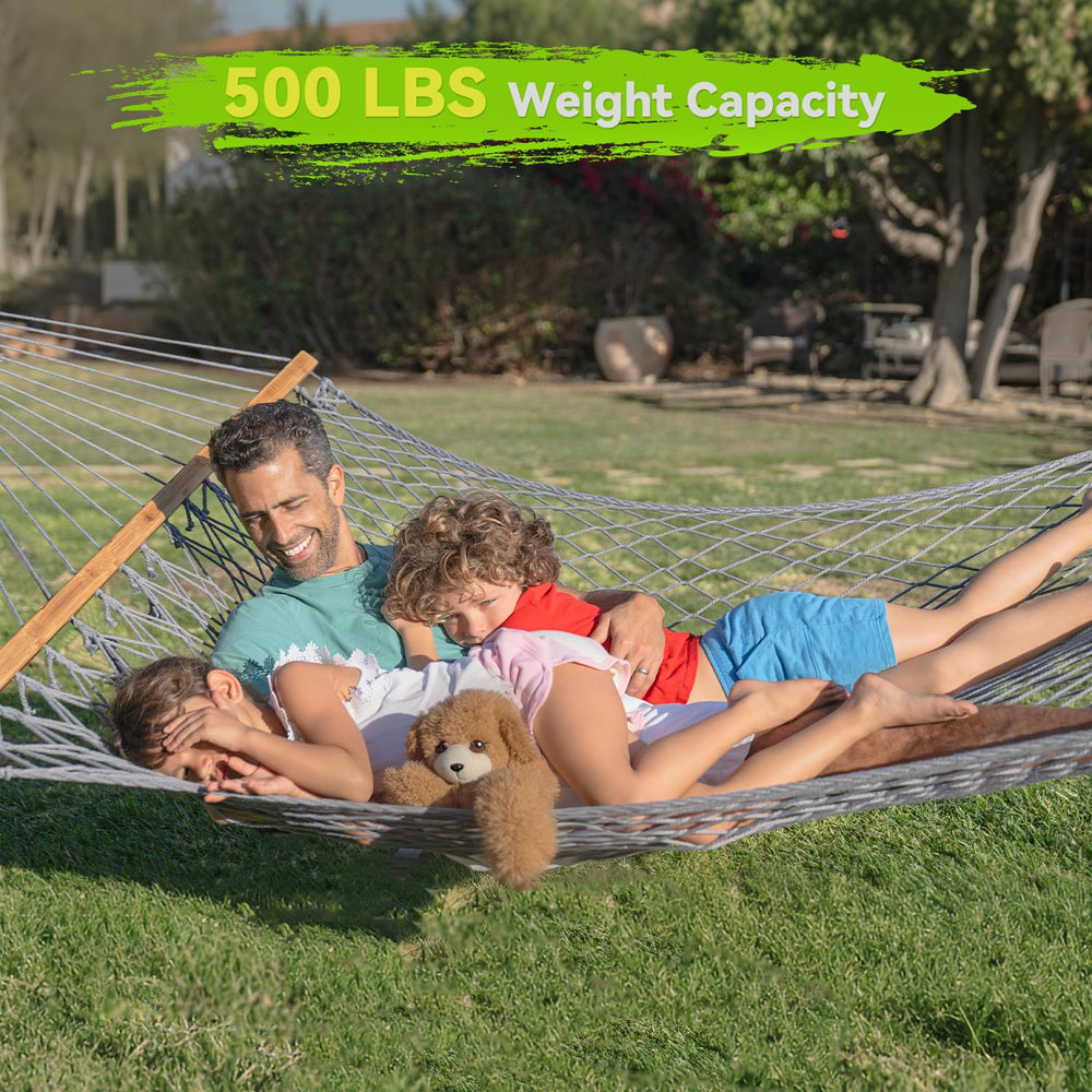 ANAGOO spreader bar close-up showing hardwood stability and secure support benefit