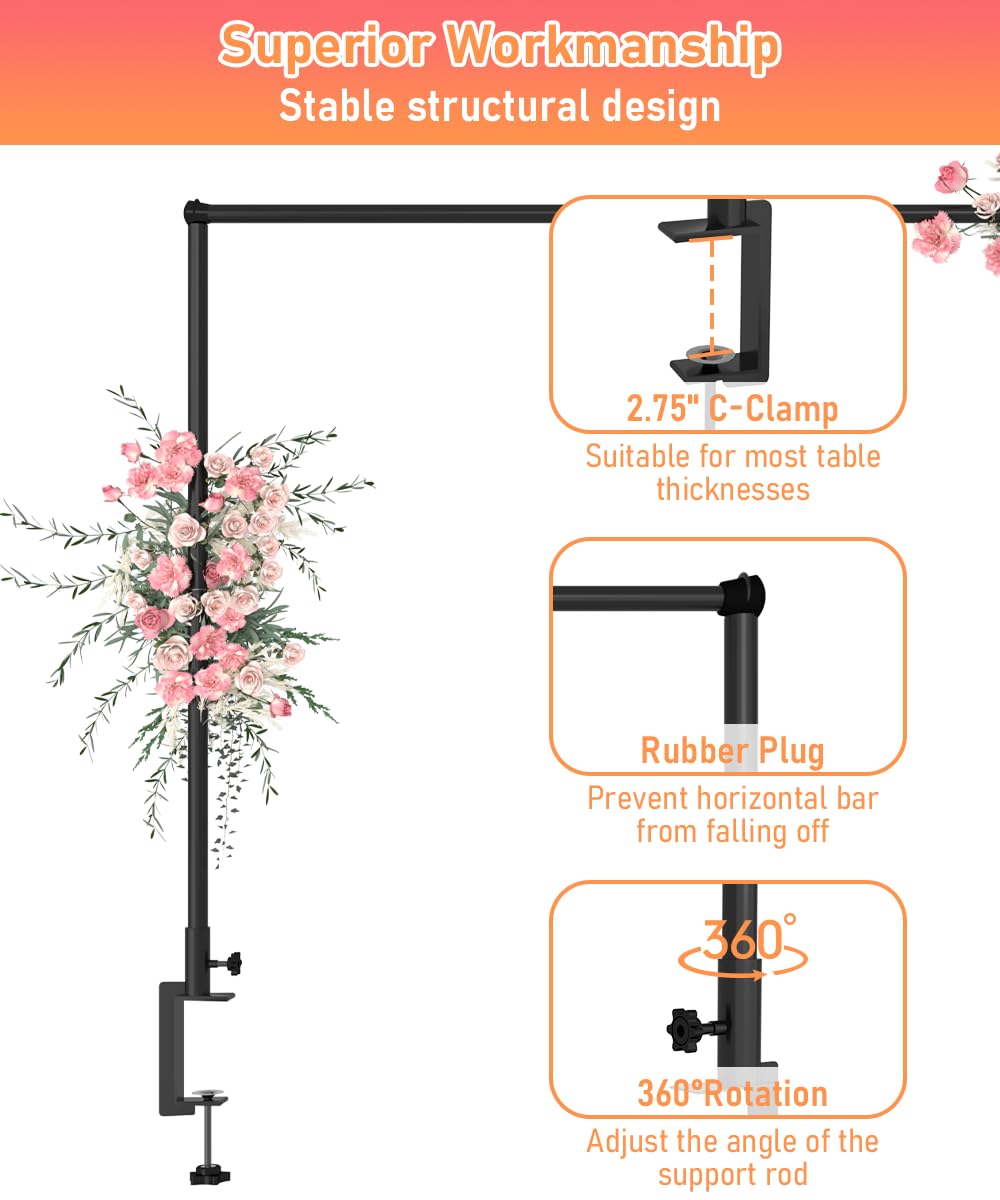 AnBaiMei rod decorated with flowers and string lights, enhances event atmosphere