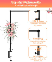 AnBaiMei rod decorated with flowers and string lights, enhances event atmosphere