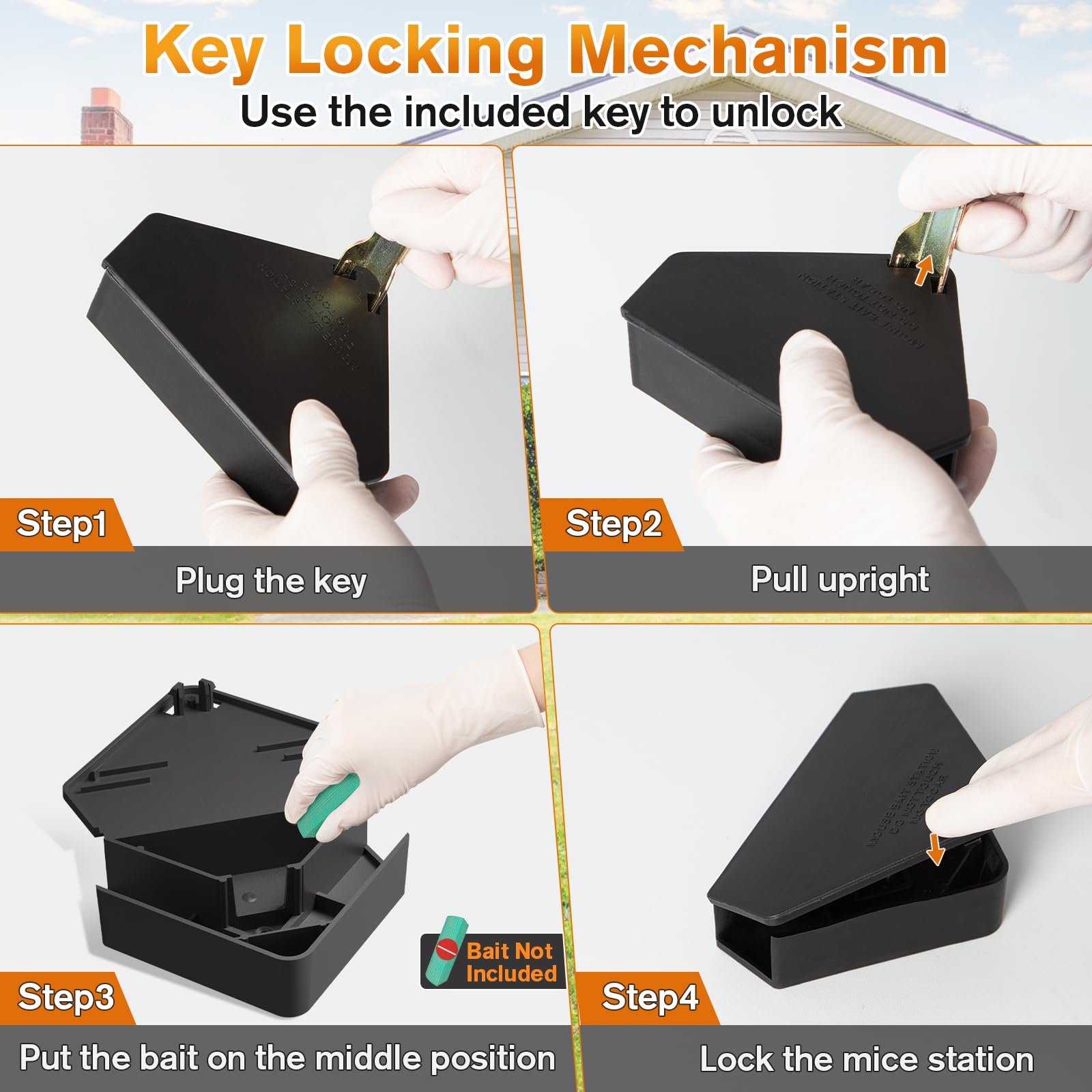Anblak open with key displaying quick refill access and safety