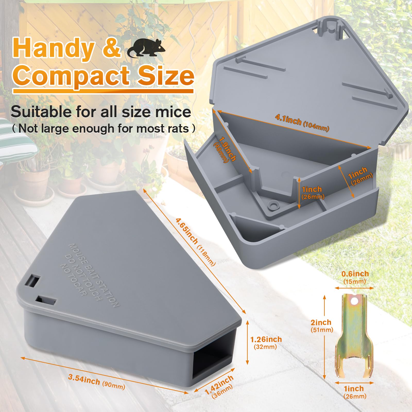 Anblak side view highlighting triangular low-profile shape fitting tight spaces benefit