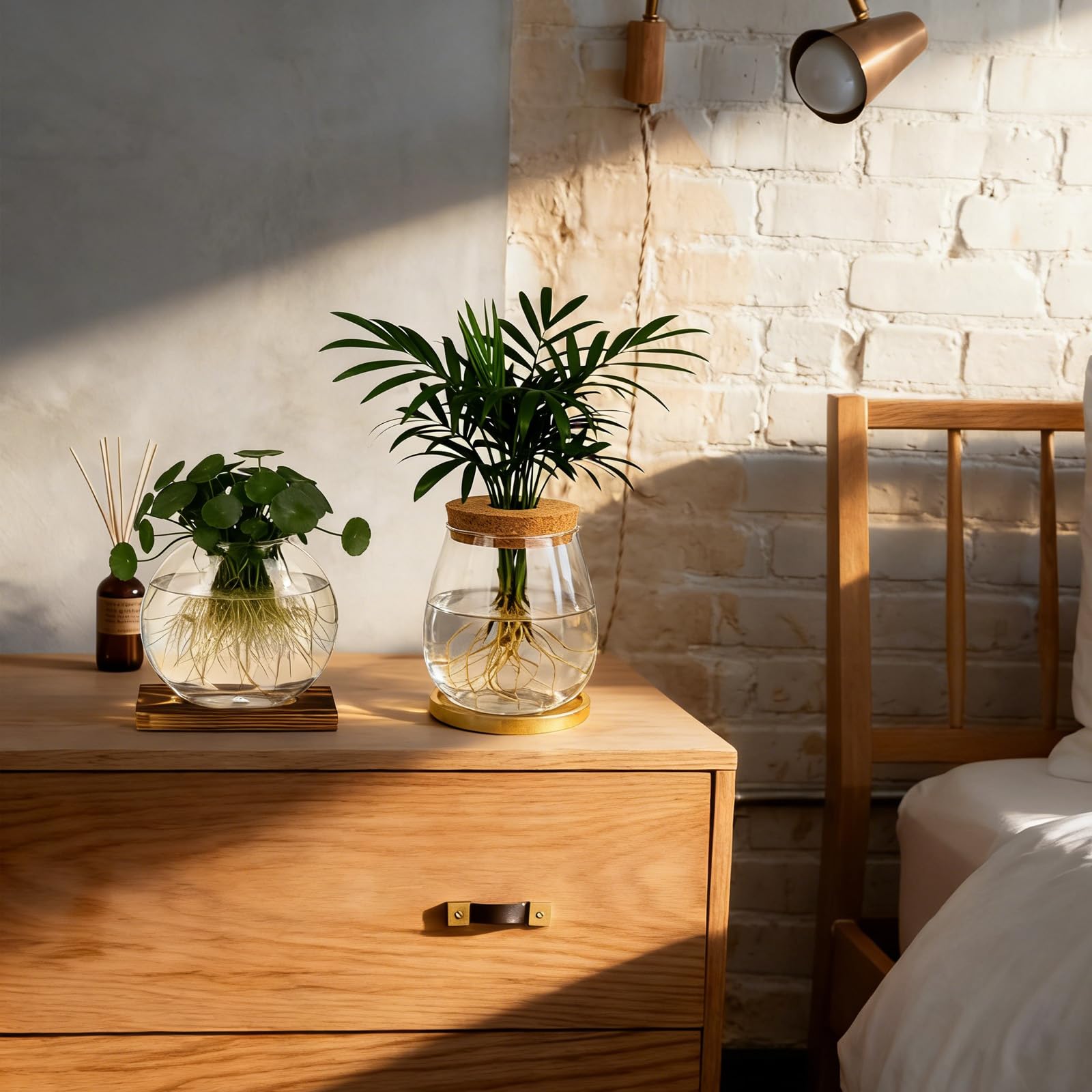 Anboliwb individual vase shapes highlighting flexible stem support for various cuttings