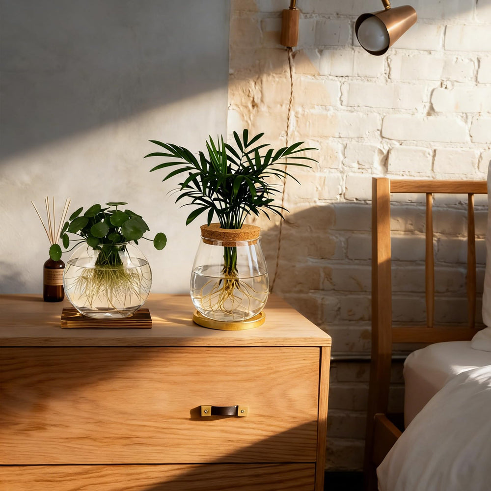 Anboliwb individual vase shapes highlighting flexible stem support for various cuttings