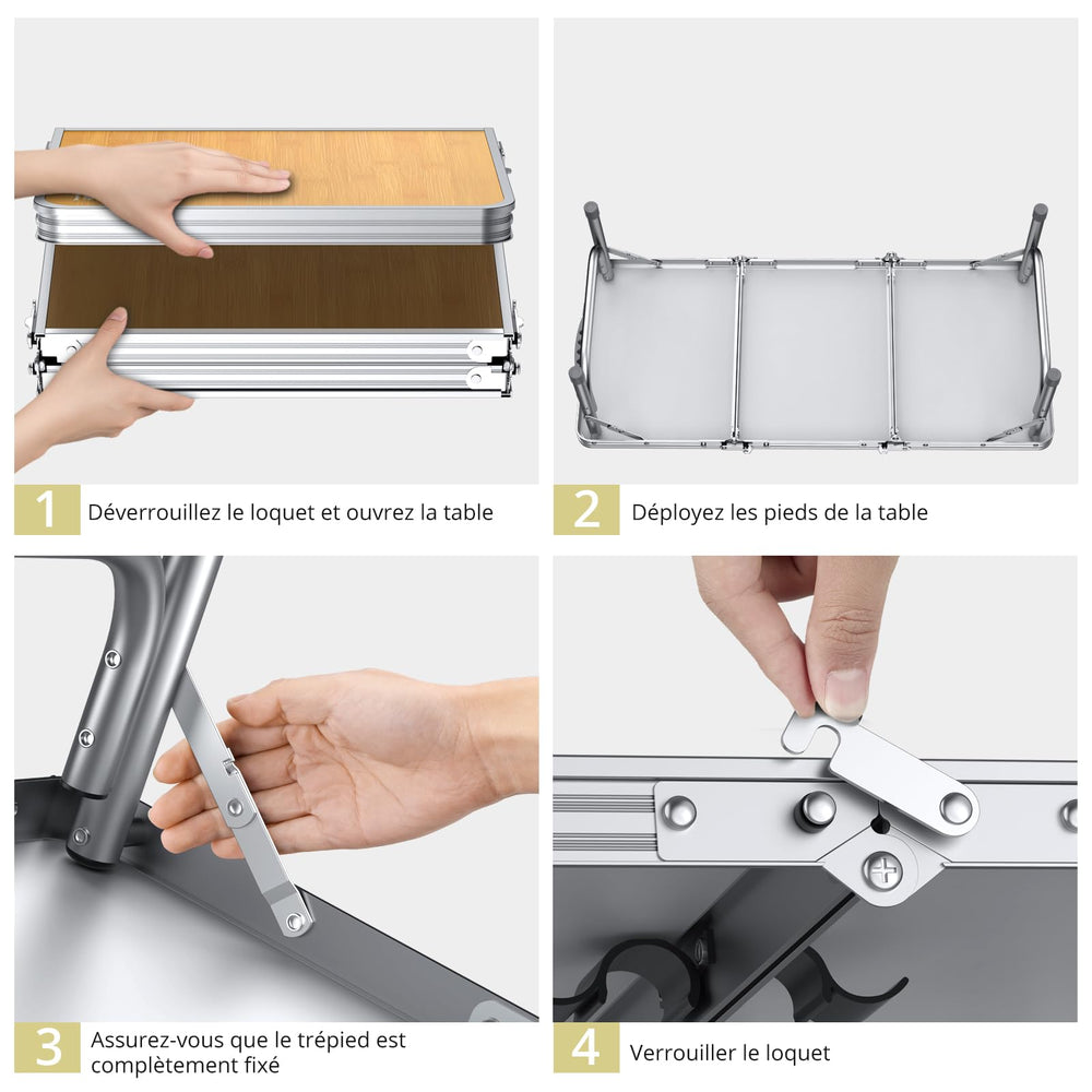 Anbte carry bag with folded table showing organized transport and storage