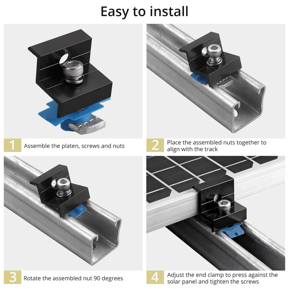 Anbte clamp flipped to fit a 35mm panel frame for flexible mounting options