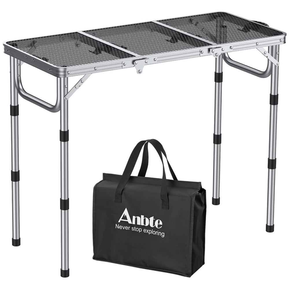 Anbte folded front view with bag showing portability and quick transport