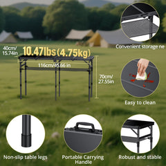 Anbte height settings display showing three adjustable positions for versatility