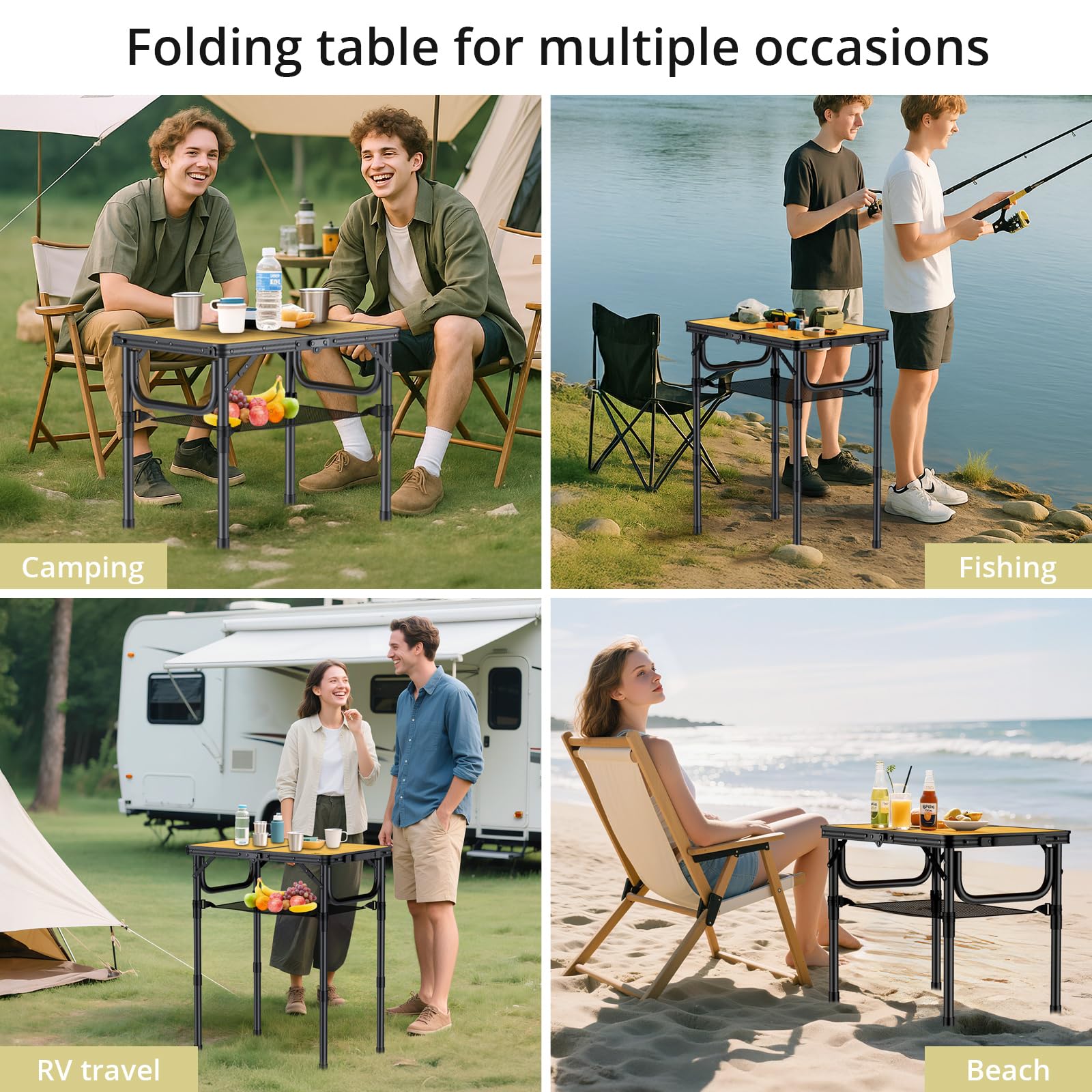 Anbte table used beside a grill showing extra prep surface benefits