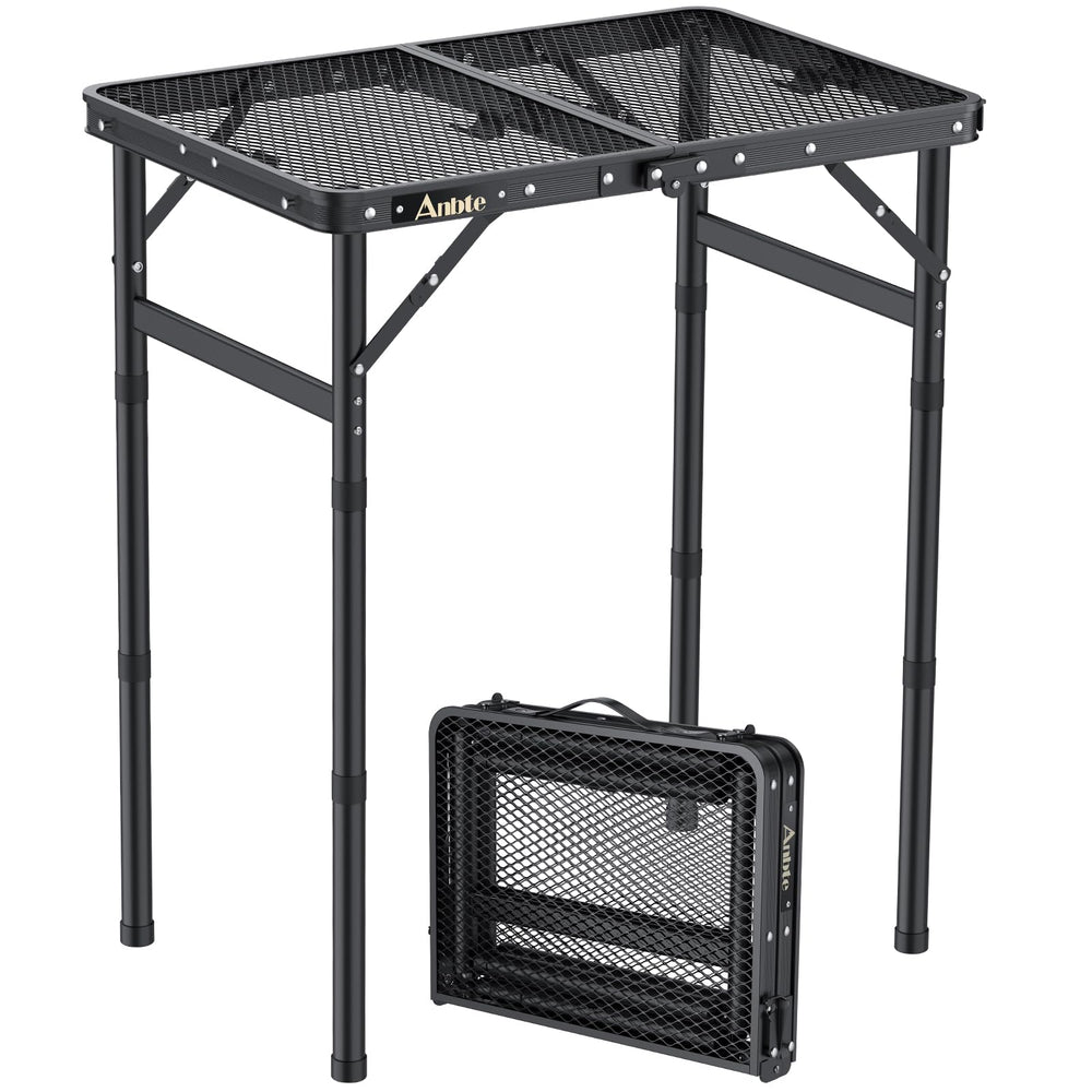 Anbte mesa plegable frontal vista completa, portátil y estable