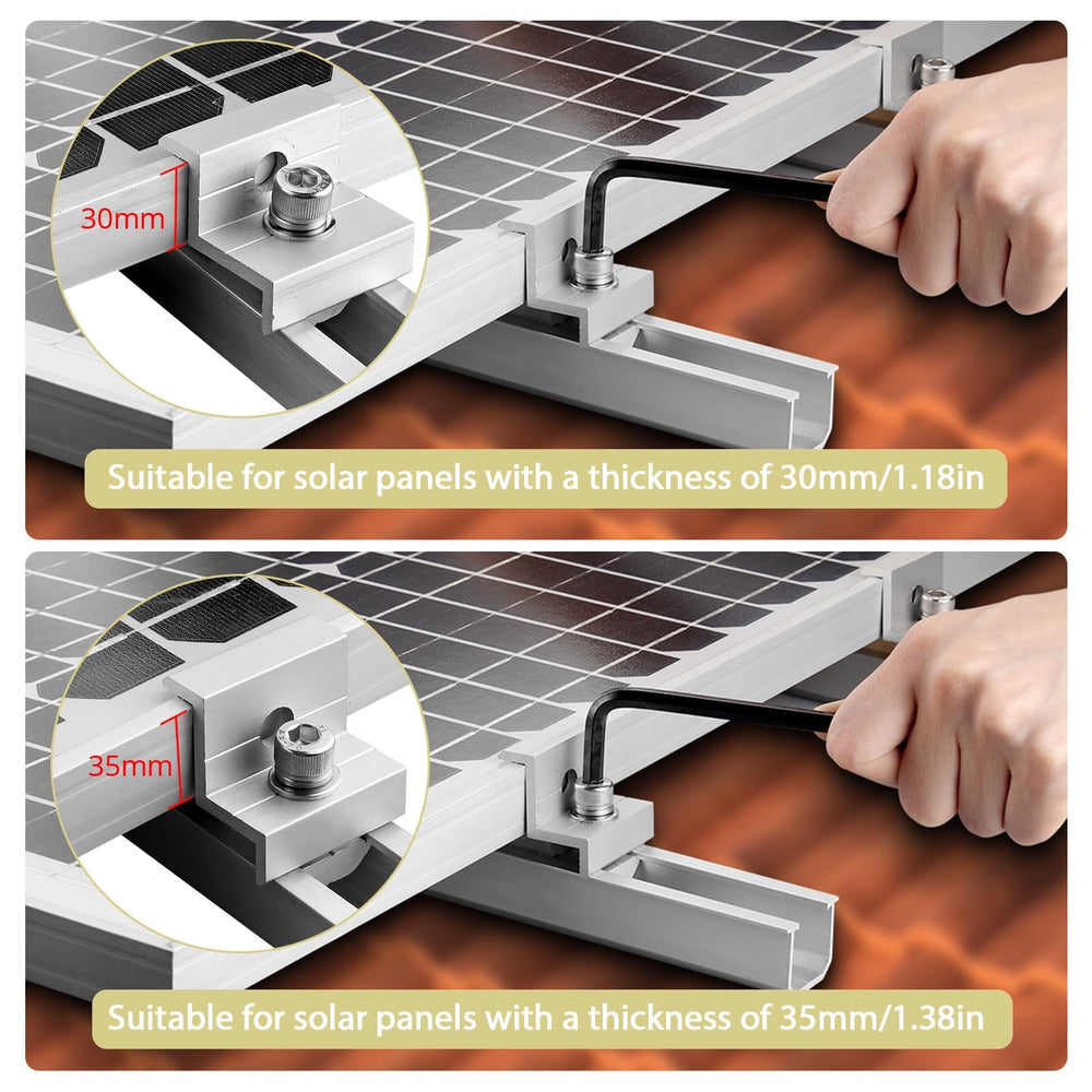 Anbte rail placed next to ruler showing 7.87-inch length for small module support