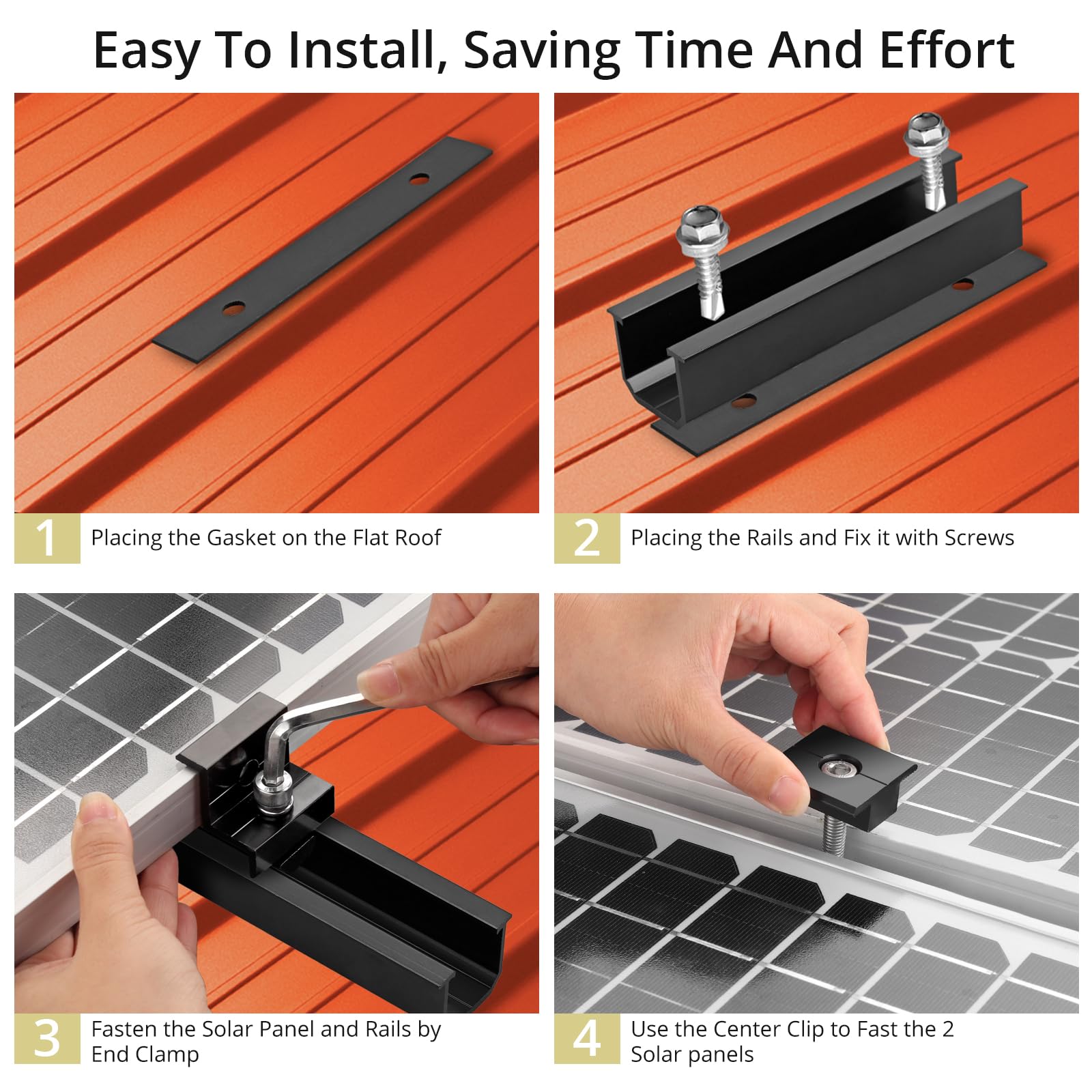 Anbte stainless screws and EPDM pads conveying corrosion protection