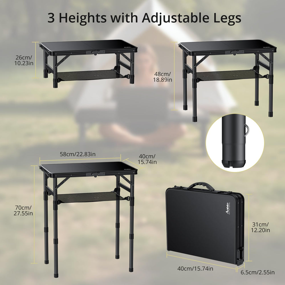 Anbte tabletop close-up highlighting waterproof high-density plastic benefit