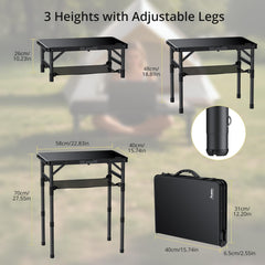 Anbte tabletop close-up highlighting waterproof high-density plastic benefit
