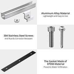 Anbte Z-bracket fixed to roof substrate demonstrating secure attachment and reduced stress