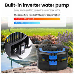 ANBULL open filter chamber with sponges highlighting easy maintenance benefit