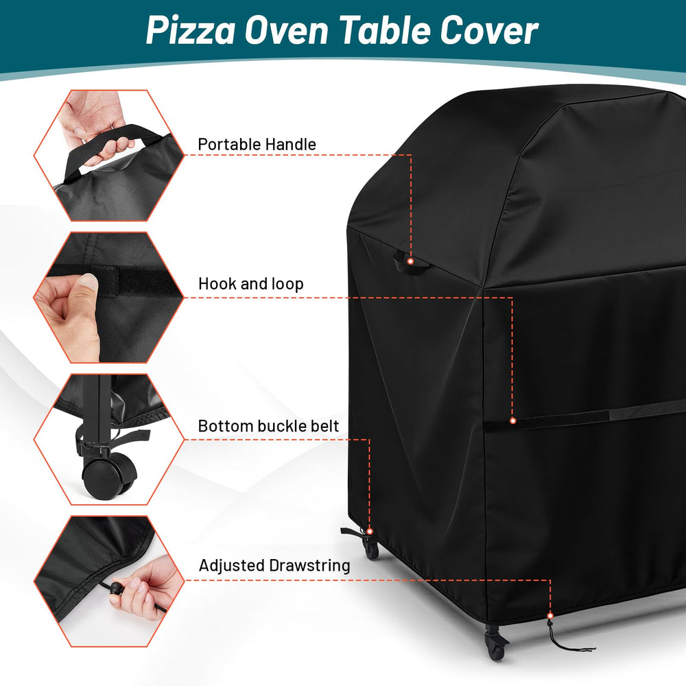Andacar bottom buckle and hem adjuster keeping the cover snug and windproof