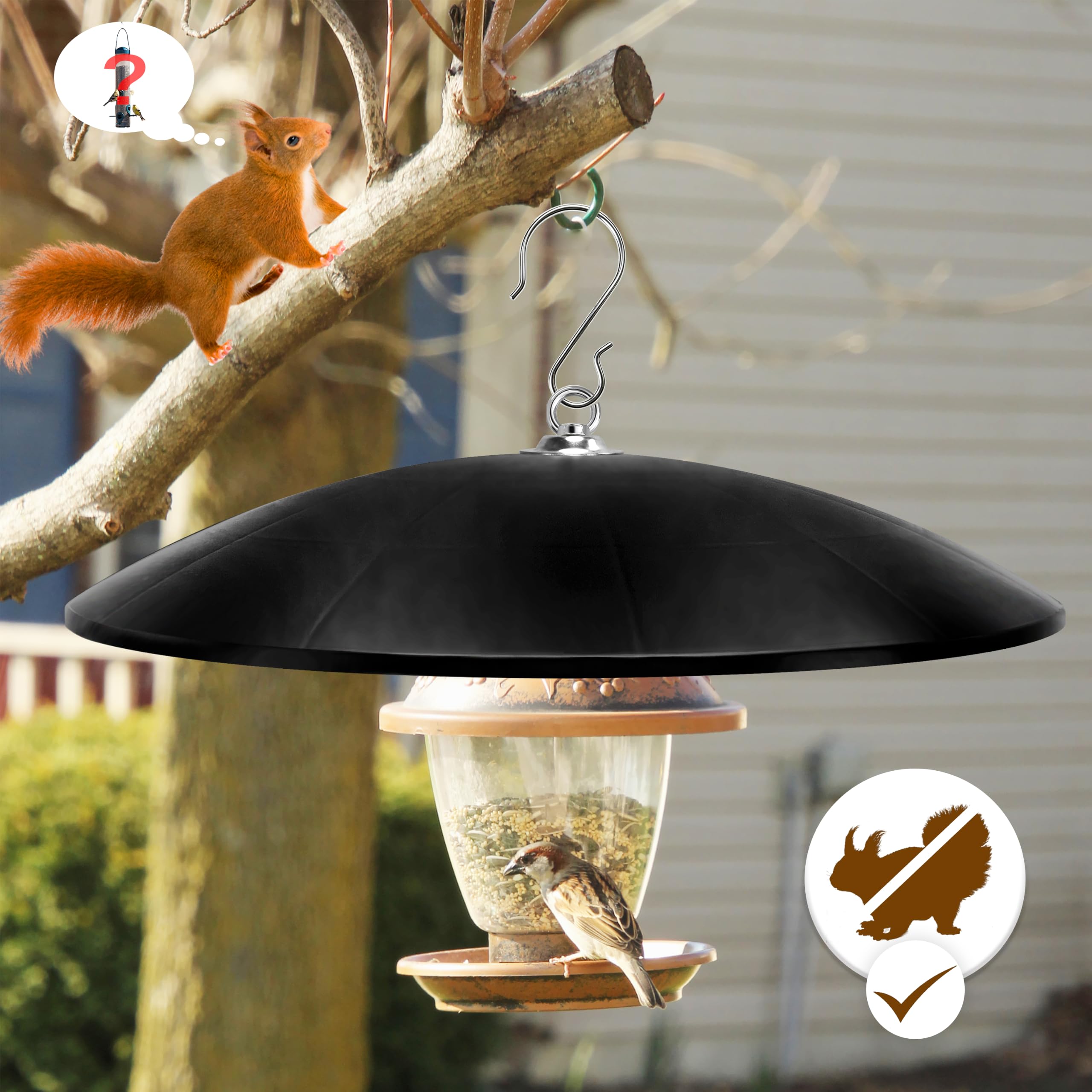 andergi baffle in garden setting enhancing bird-watching experience