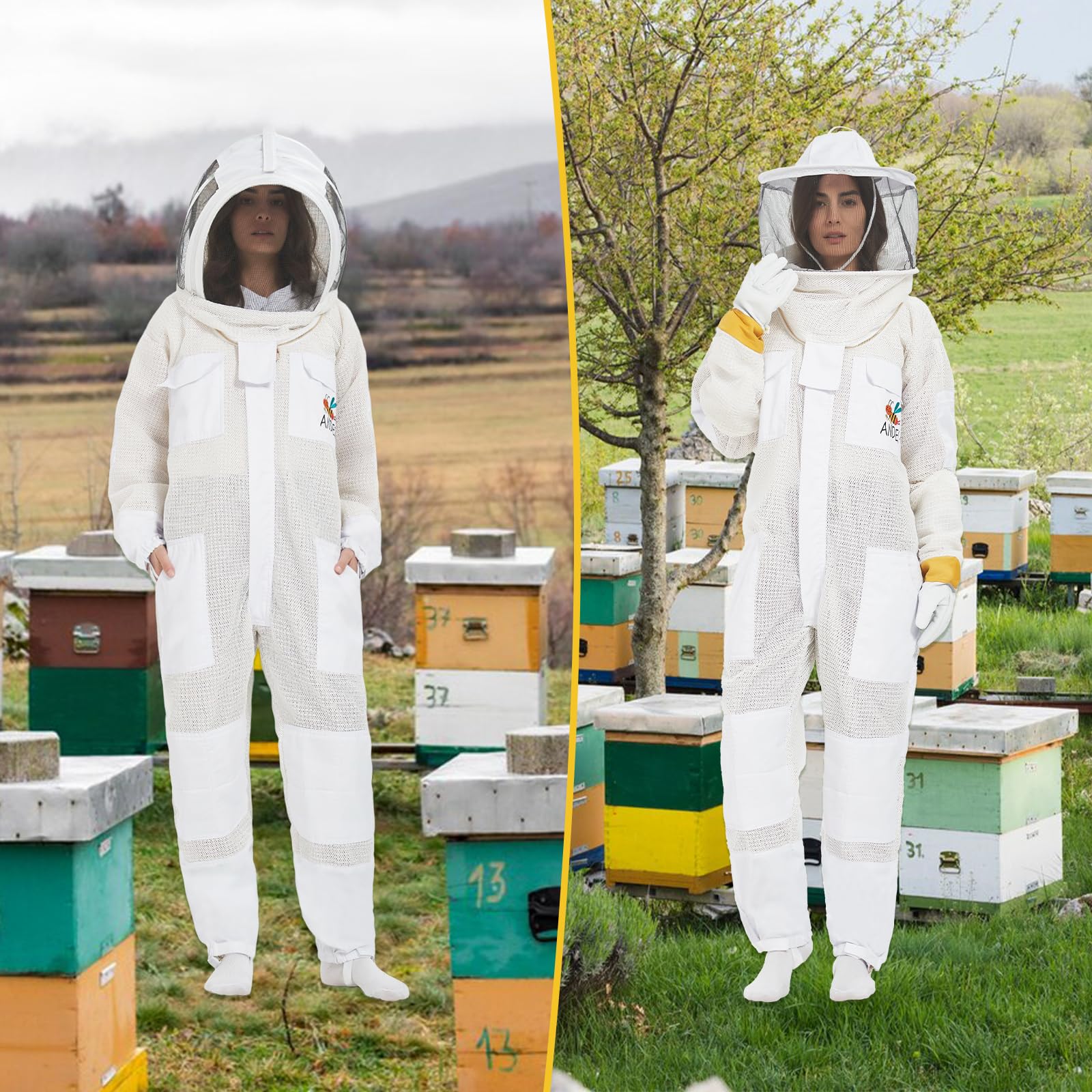 ANDES in apiary lifestyle scene showing practical use and visibility
