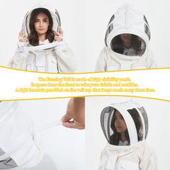 ANDES dual veils detail with zippered opening for quick access