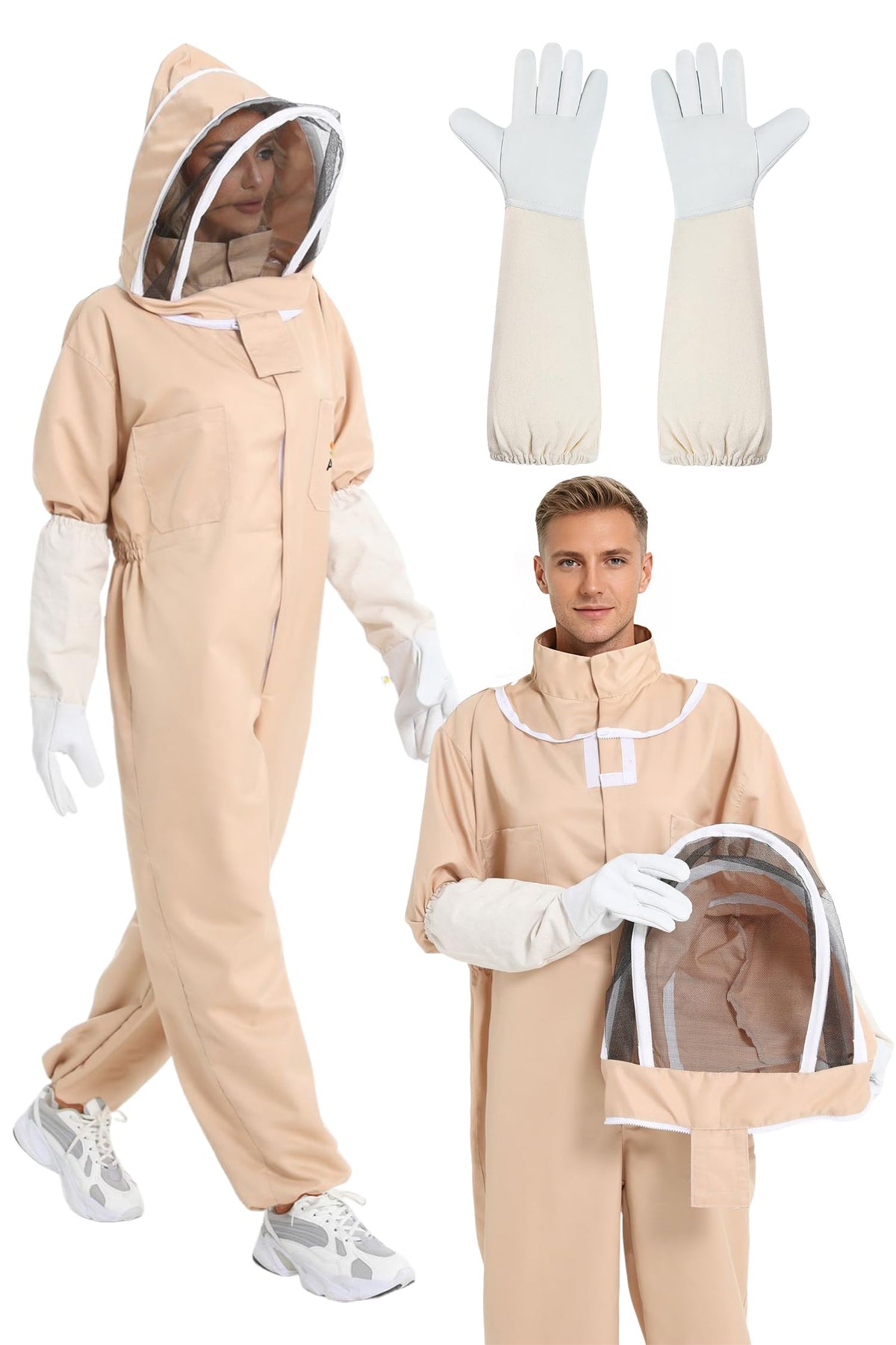 ANDES front view full body suit showing complete coverage and protection