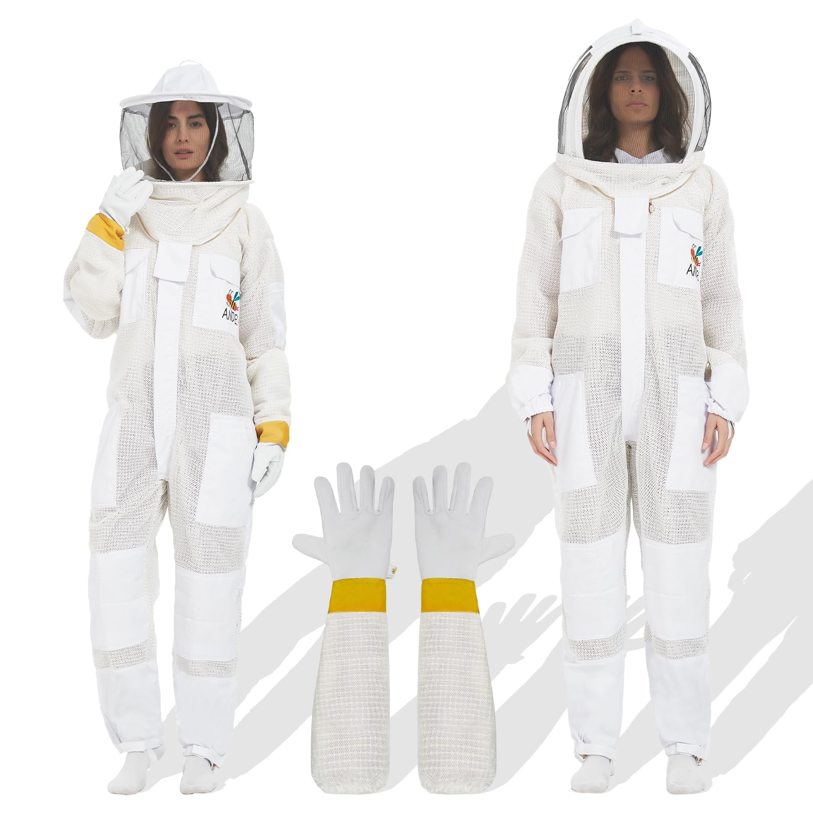 ANDES full suit front view showing complete coverage and comfort