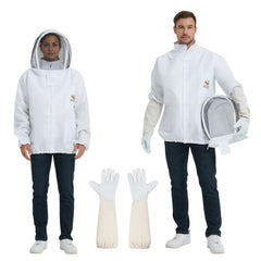 ANDES front view jacket with veil showing secure protection and clear visibility