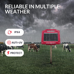 ANDMON mounted on a wooden post demonstrating easy installation and stable placement