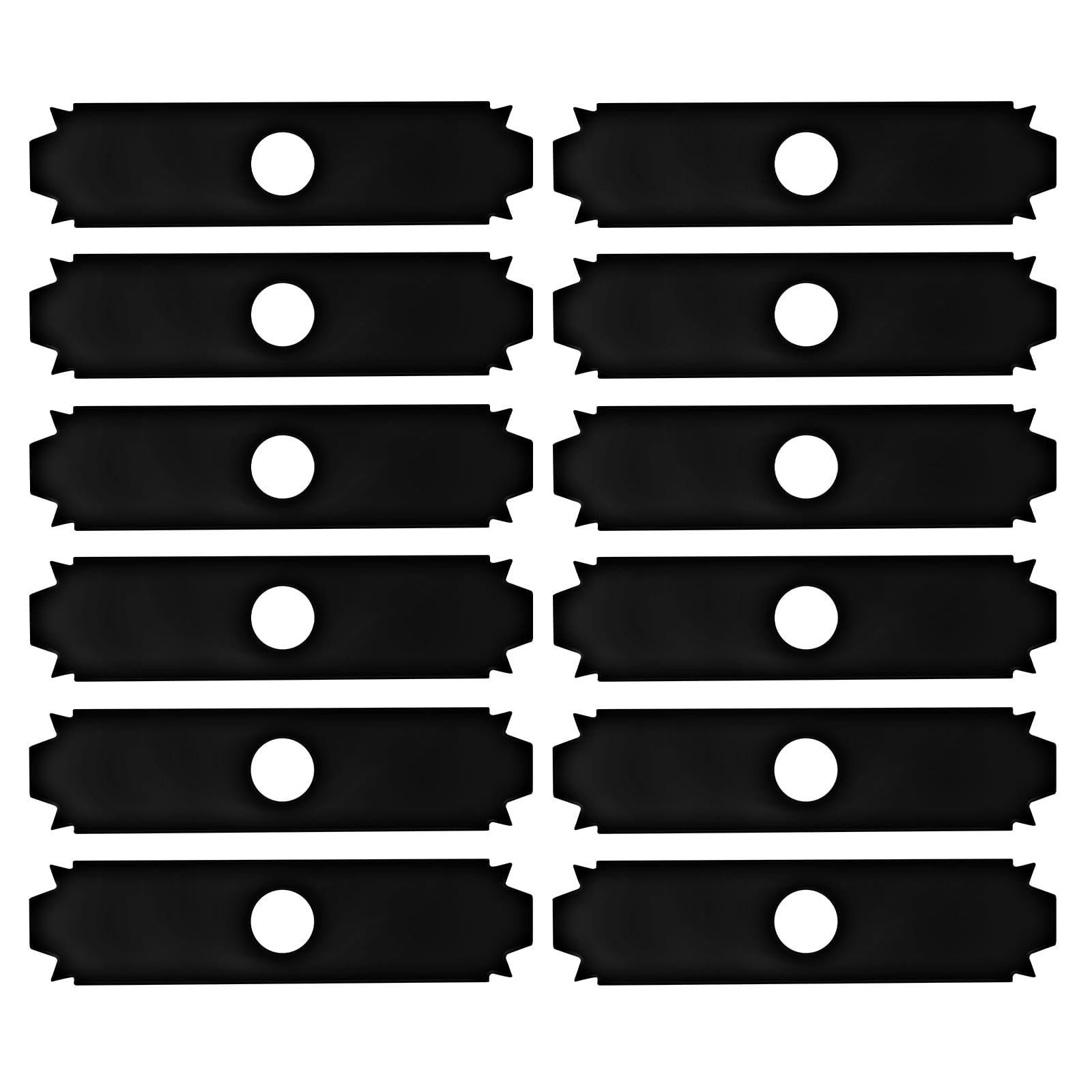 Andorm AC04215 front view of 12-pack blades showing durable steel for reliable replacements