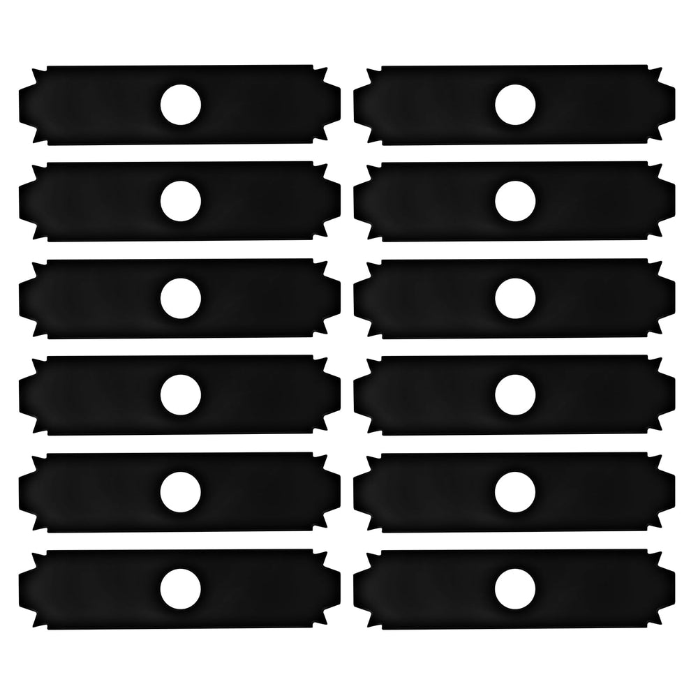 Andorm AC04215 front view of 12-pack blades showing durable steel for reliable replacements