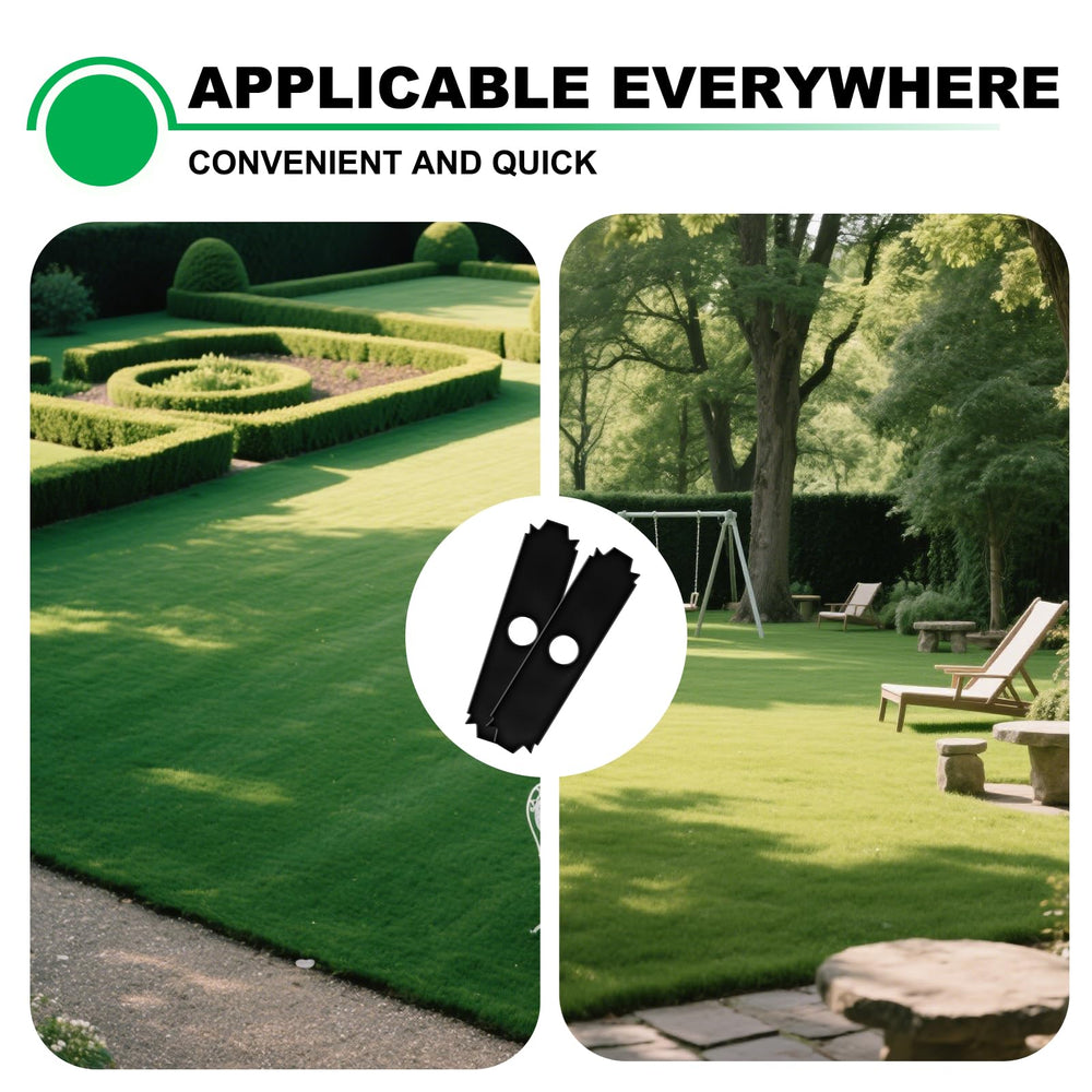 Andorm AC04215 blades in use along a driveway edge showing crisp, clean edging results