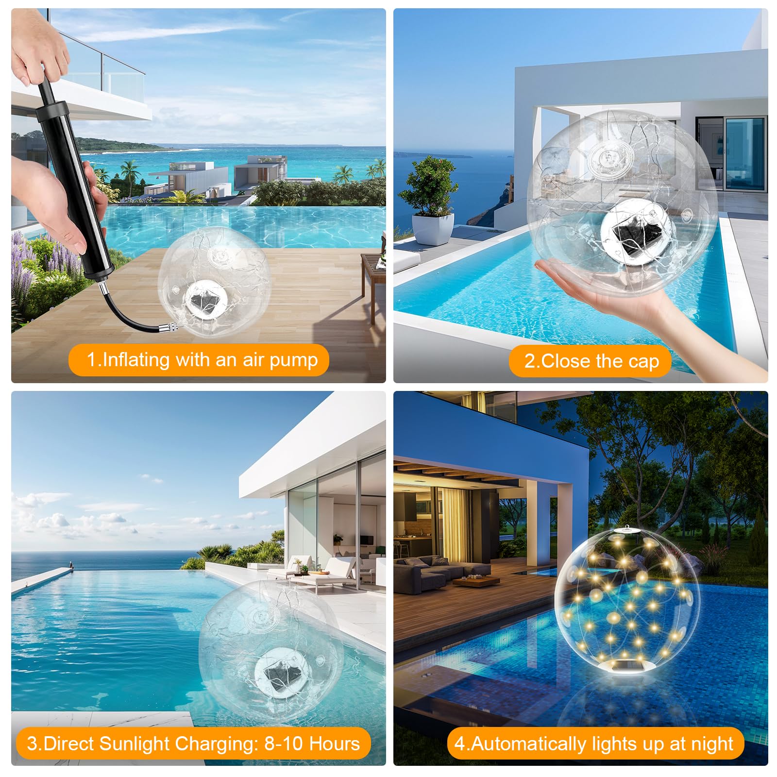 ANFERSONLIGHT poolside party scene showing decorative ambiance advantage