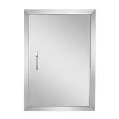 Anfrere front view access door showing sleek brushed nickel finish and durable build