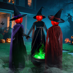 ANGAR 3 witches front view showing full 5.5 ft scene and dramatic impact