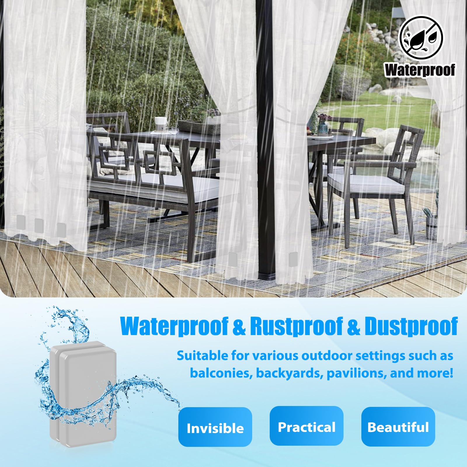 ANGAR product label and specs displaying magnet strength and waterproof features